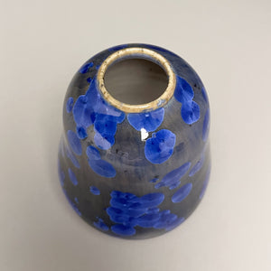 Miniature Gourd Vase #2 in Cobalt Crystalline, 4"h (Ben Owen III)