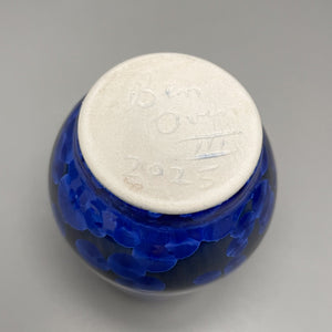 Miniature Gourd Vase #2 in Cobalt Crystalline, 4"h (Ben Owen III)