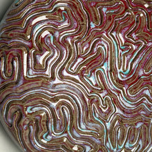 Load image into Gallery viewer, Carved Disc in Aurora, 5"h (Pots From The Past)
