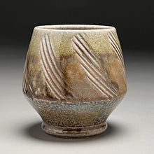 Load image into Gallery viewer, Combed Cup in Ash Glaze, 3.75&quot;h (Ben Owen III)
