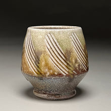 Load image into Gallery viewer, Combed Cup in Ash Glaze, 3.75&quot;h (Ben Owen III)
