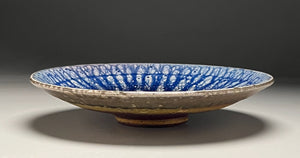 Bowl in Cobalt and Ash Glazes, 10.5"dia. (Benjamin Owen IV)