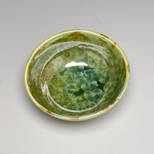 Load image into Gallery viewer, Small Dish #2 in Lily Pad Green Crystalline, 4&quot;dia (Juliana Owen)

