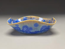 Load image into Gallery viewer, Small Altered Dish #2 in Cobalt Crystalline, 4.5&quot;dia (Juliana Owen)
