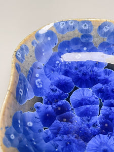 Small Altered Dish #2 in Cobalt Crystalline, 4.5"dia (Juliana Owen)