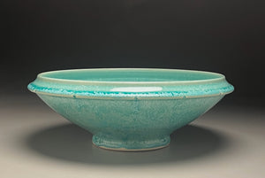 Ming Bowl #1 in Blue Frost, 13"dia. (Ben Owen III)