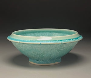 Ming Bowl #3 in Blue Frost, 8.75"dia. (Ben Owen III)