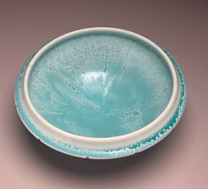 Ming Bowl #3 in Blue Frost, 8.75"dia. (Ben Owen III)