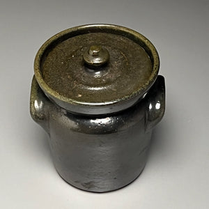 Lidded Jar in Frogskin Glaze, 5"h (Ben Owen Sr.)