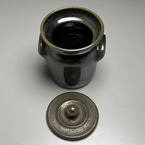 Lidded Jar in Frogskin Glaze, 5"h (Ben Owen Sr.)