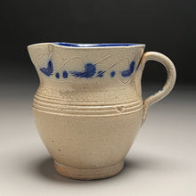 Load image into Gallery viewer, Small Pitcher in Salt Glaze with Cobalt, 4.75&quot;h (Ben Owen Sr.)

