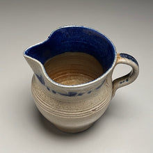 Load image into Gallery viewer, Small Pitcher in Salt Glaze with Cobalt, 4.75&quot;h (Ben Owen Sr.)
