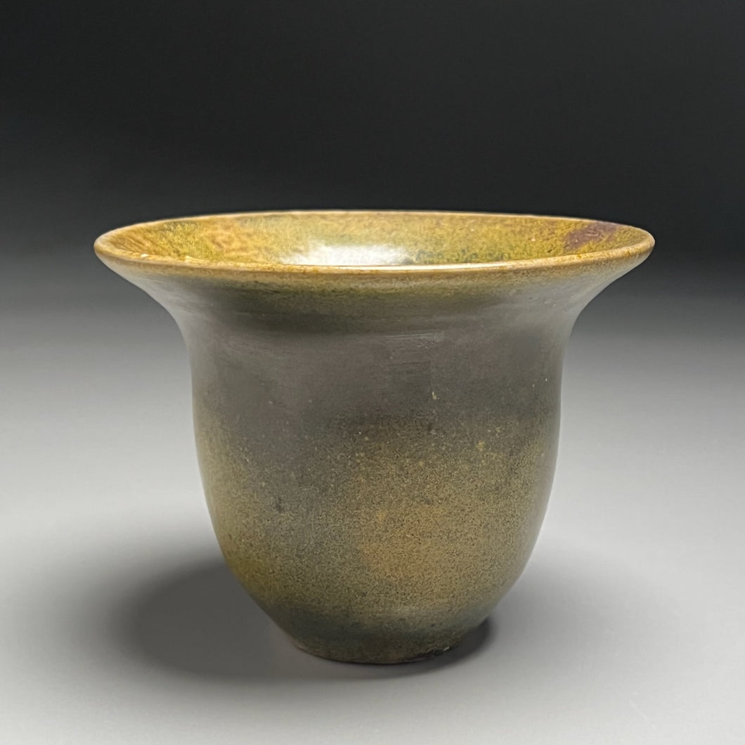 Bell Vase in Frogskin Glaze, 3.5