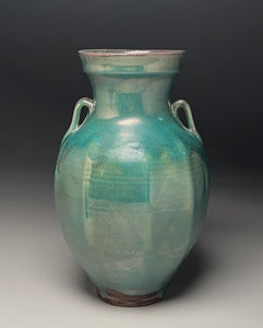 Two-Handled Vase in Chinese Blue, 12.25"h (Ben Owen III)