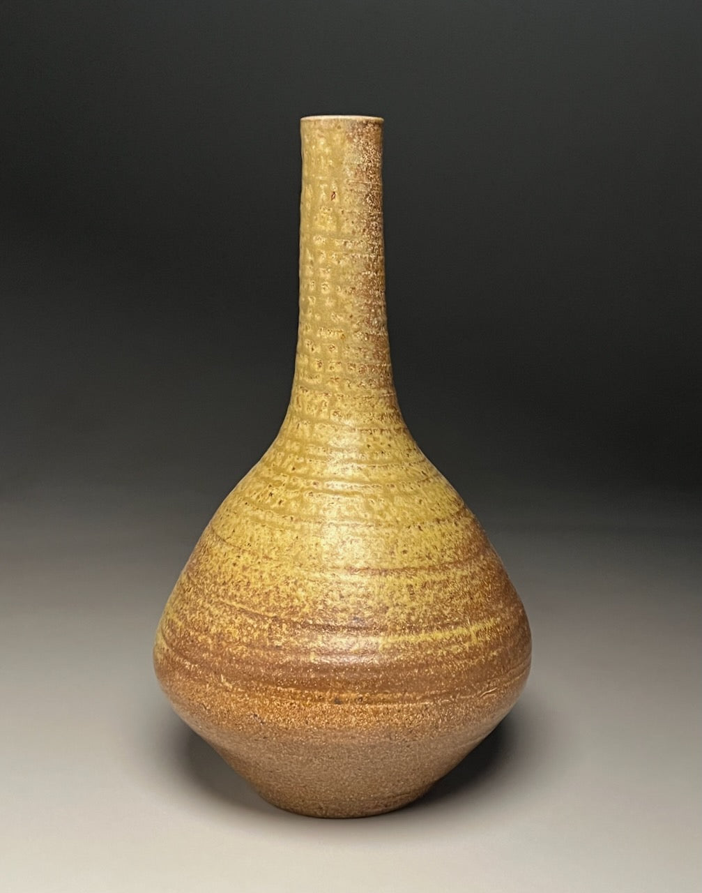 Genie Bottle in Ash Glaze, 12.75