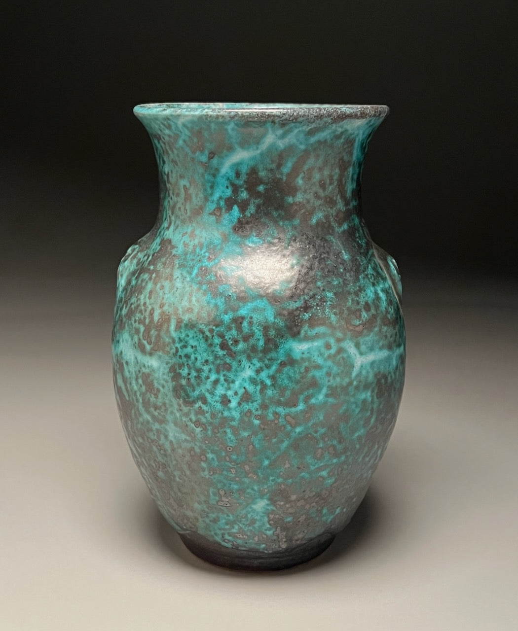 Dogwood Vase in Mottled Chinese Blue, 8.5