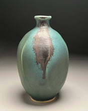 Load image into Gallery viewer, Faceted Bottle in Patina Green, 9.5&quot;h (Ben Owen III)
