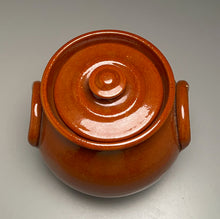 Load image into Gallery viewer, Lidded Bean Pot in Orange Glaze, 6.25&quot;h (Ben Owen III)
