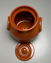 Load image into Gallery viewer, Lidded Bean Pot in Orange Glaze, 6.25&quot;h (Ben Owen III)
