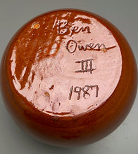 Load image into Gallery viewer, Lidded Bean Pot in Orange Glaze, 6.25&quot;h (Ben Owen III)
