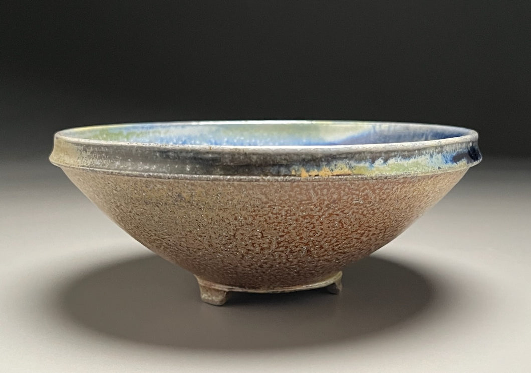 Nautilus Bowl in Multi-Layer, Ash & Salt Glazes, 7.5