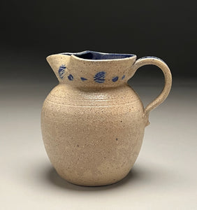 Creamer in Salt with Cobalt Glazes, 4.25"h (Tableware Collection)