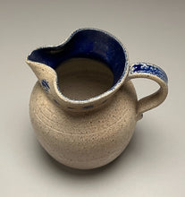 Load image into Gallery viewer, Creamer in Salt with Cobalt Glazes, 4.25&quot;h (Tableware Collection)

