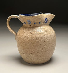 Creamer in Salt with Cobalt Glazes, 4.25"h (Tableware Collection)