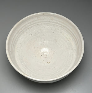 Square-Shouldered Bowl in Dogwood White, 12"dia. (Ben Owen III)