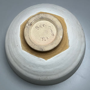 Square-Shouldered Bowl in Dogwood White, 12"dia. (Ben Owen III)