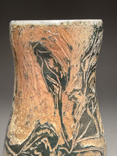 Load image into Gallery viewer, Flower Vase with leaf designs , 10.25&quot;h (Elizabeth McAdams)

