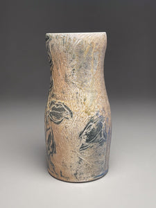 Flower Vase with leaf designs , 10.25"h (Elizabeth McAdams)