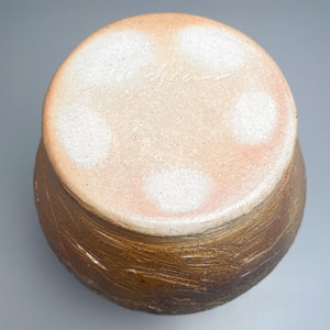Scalloped Rim Flower Vase in Natural Ash , 8.5"h (Elizabeth McAdams)