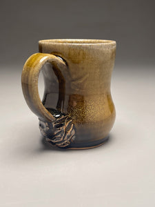 13 oz. Mug #2 in Amber Celadon, 4.5"h (Elizabeth McAdams)