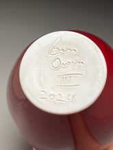 Load image into Gallery viewer, Square Shouldered Melon Egg Vase in Cabernet, 8.5"h (Ben Owen lll)
