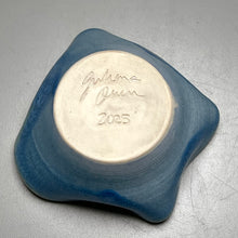 Load image into Gallery viewer, Altered Dish in Turquoise Crystalline, 5&quot;dia (Juliana Owen)
