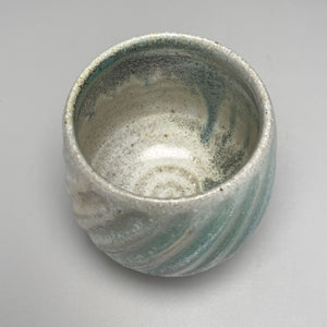 Carved Cup #4 in Patina Green, 3.75"h (Tableware Collection)