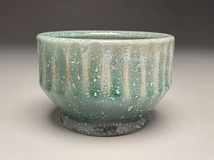 Carved Bowl #2 in Patina Green, 4.25"dia. (Tableware Collection)