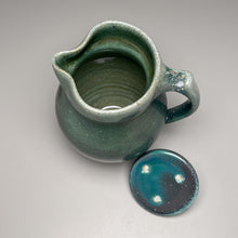Load image into Gallery viewer, Lidded Pitcher #1 in Patina Green Glaze, 6&quot;h (Tableware Collection)
