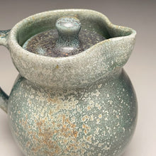 Load image into Gallery viewer, Lidded Pitcher #1 in Patina Green Glaze, 6&quot;h (Tableware Collection)
