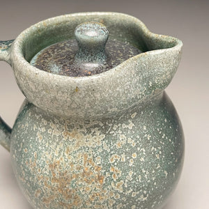 Lidded Pitcher #1 in Patina Green Glaze, 6"h (Tableware Collection)