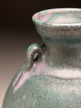 Load image into Gallery viewer, Two-Handled Vase with Combed Lines in Patina Green, 12.75&quot;h  (Ben Owen III)
