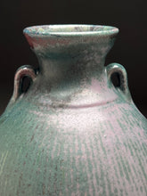 Load image into Gallery viewer, Two-Handled Vase with Combed Lines in Patina Green, 12.75&quot;h  (Ben Owen III)
