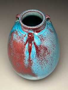 Edo Jar in Chinese Blue, 12"h (Ben Owen III)