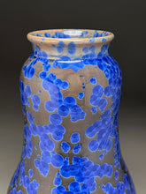 Load image into Gallery viewer, Gourd Flower Vase in Cobalt Crystalline, 13.25&quot;h (Ben Owen III)
