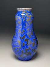 Load image into Gallery viewer, Gourd Flower Vase in Cobalt Crystalline, 13.25&quot;h (Ben Owen III)
