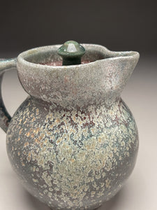 Lidded Pitcher #3 in Patina Green Glaze, 6"h (Tableware Collection)