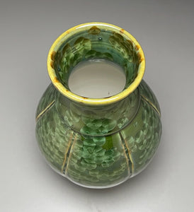 Melon Han Vase in Lily Pad Green Crystalline, 9"h (Ben Owen III)