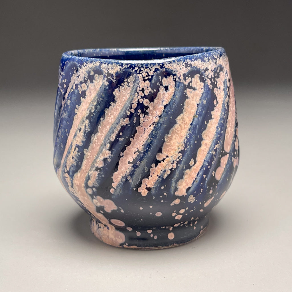 Carved Cup #3 in Nebular Purple, 3.75