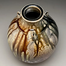 Load image into Gallery viewer, Combed Edo Jar in Multi-Layer Glaze, 11.75&quot;h (Ben Owen III)
